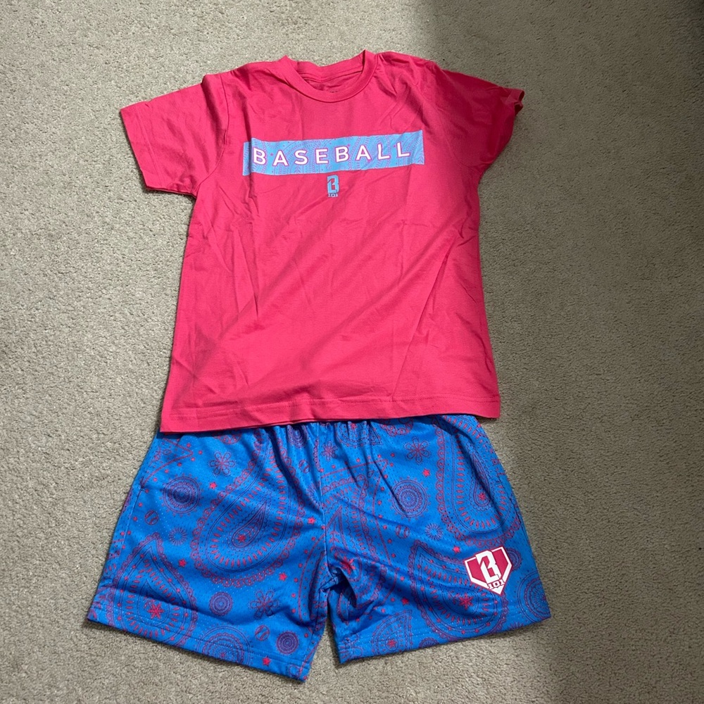 Baseball Lifestyle B101 Paisley Matching Set YM